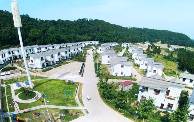 Một khu tái định cư cho người nghèo ở Ba Châu, Tứ Xuyên (Trung Quốc).