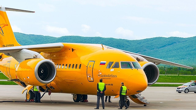Một máy bay thương mại của Hãng hàng không Nga Saratov Airlines. Ảnh: WORLD NEWS