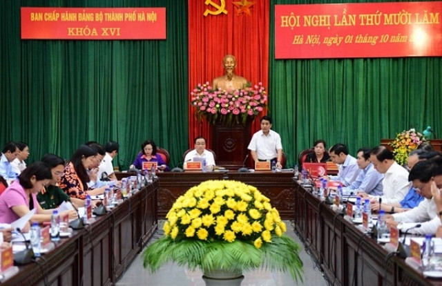 Hội nghị lần thứ 15 Ban Chấp hành Đảng bộ TP Hà Nội khóa 16.