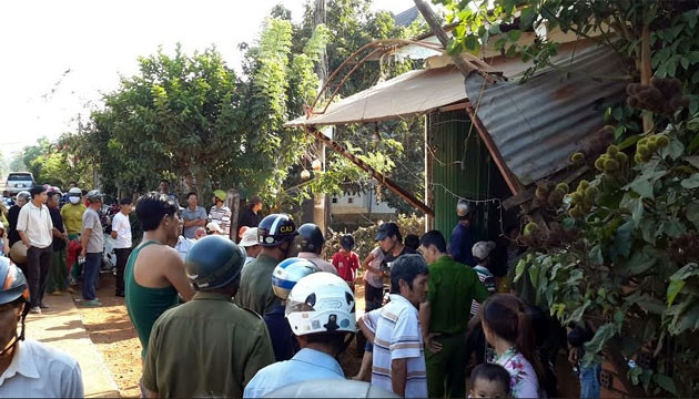 Hiện trường phòng khám nơi ông Ngô Xuân Thiết tử vong. 