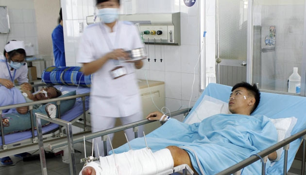 Bệnh nhân đang được điều trị tại bệnh viện.