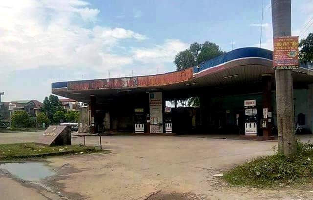 Cây xăng nơi hai đối tượng người Trung Quốc cướp tài sản.