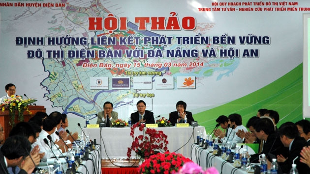 Hội thảo "Định hướng liên kết phát triển bền vững độ thị Điện Bàn với Đà Nẵng và Hội An".