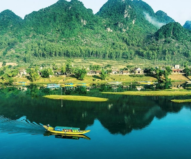 Một góc thị trấn du lịch Phong Nha (Ảnh: Sở Du lịch Quảng Bình).