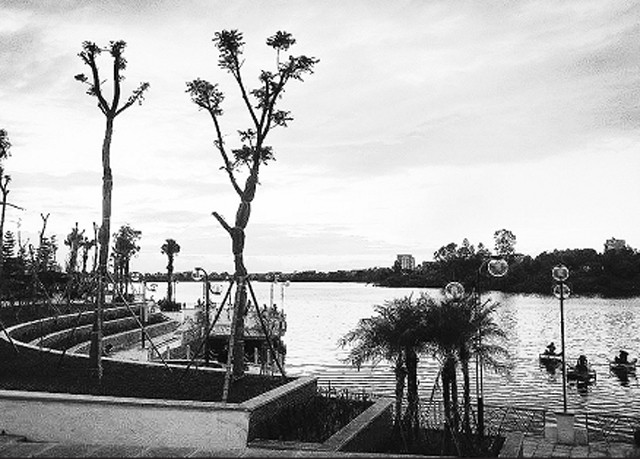 Một góc Công viên Văn Lang (TP Việt Trì, Phú Thọ).