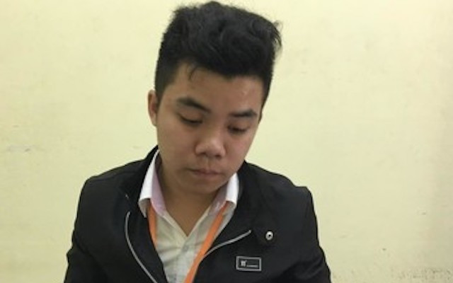 Nguyễn Thái Lực đang bị tạm giữ trong trường hợp khẩn cấp. (Ảnh: Công an TP Hồ Chí Minh)