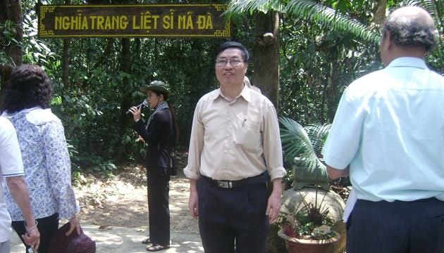 Cổng nghĩa trang liệt sĩ Mã Đà tại huyện Vĩnh Cửu (Đồng Nai).