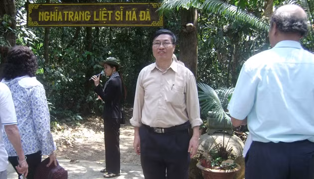 Cổng nghĩa trang liệt sĩ Mã Đà tại huyện Vĩnh Cửu (Đồng Nai).