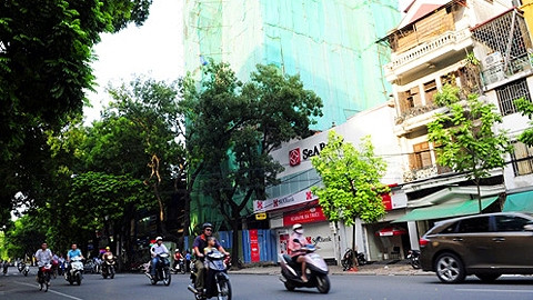 Một công trình xây dựng sai phép ở Hà Nội đã bị xử lý nghiêm. (Ảnh: Internet)
