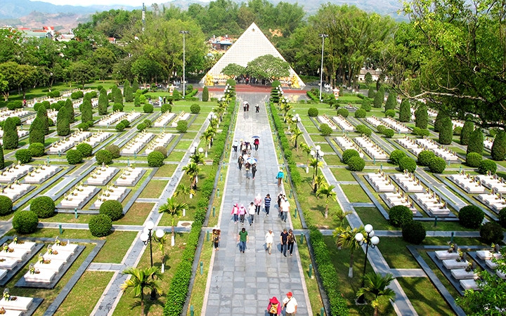 Nghĩa trang A1 nơi Anh hùng Tô Vĩnh Diện yên nghỉ.