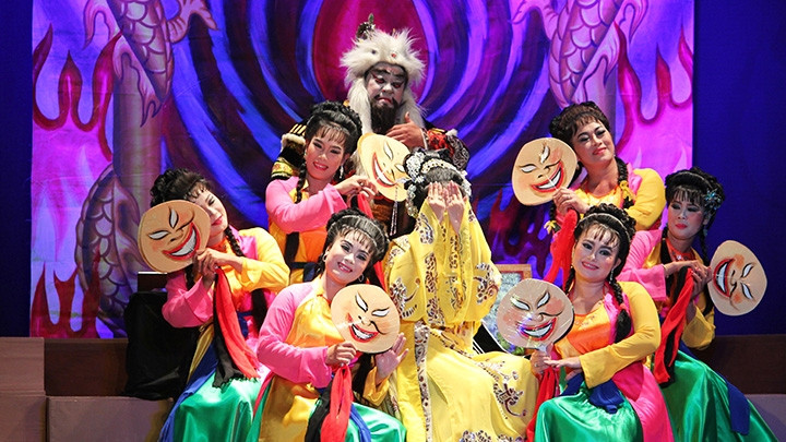 Một cảnh trong vở An Tư công chúa của Nhà hát Nghệ thuật hát bội TP Hồ Chí Minh.