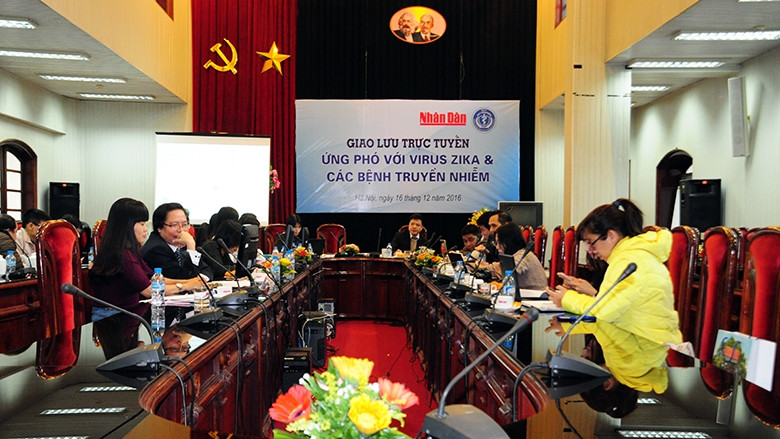 Giao lưu trực tuyến “Ứng phó với virus Zika và các bệnh truyền nhiễm”