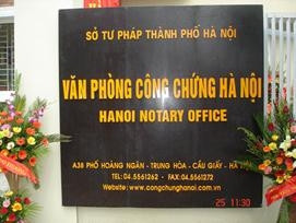 Loạn " mũ" chủ quản văn phòng công chứng