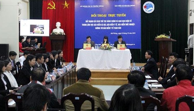 Đối thoại trực tuyến về cải cách hành chính trong bảo hiểm xã hội
