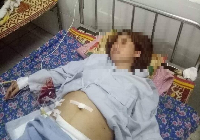 Hiện tại sức khỏe của bệnh nhân Trần Thị Hóa đã tiến triển tốt.