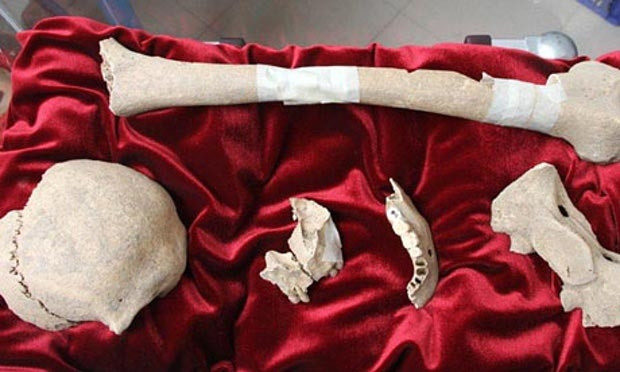 Hài cốt của danh họa Caravaggio.