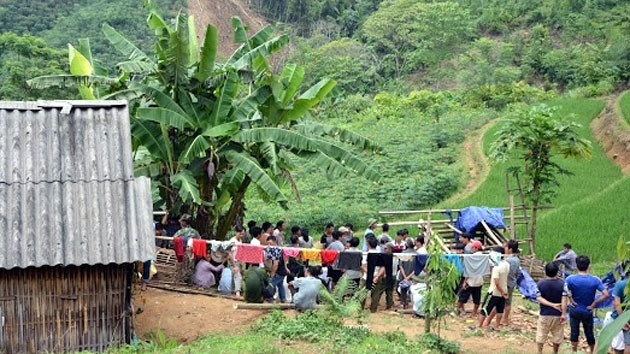 Hiện trường vụ án mạng trên lán nương núi cao.