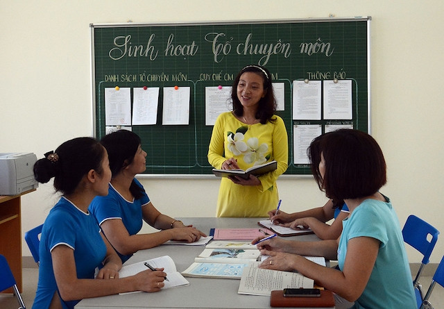 Sinh hoạt tổ chuyên môn tại Trường tiểu học Khu đô thị Sài Đồng, Hà Nội (Ảnh minh hoạ)