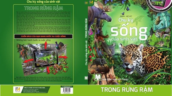 Bìa cuốn sách "Chu kỳ sống của sinh vật" - Trong rừng rậm.