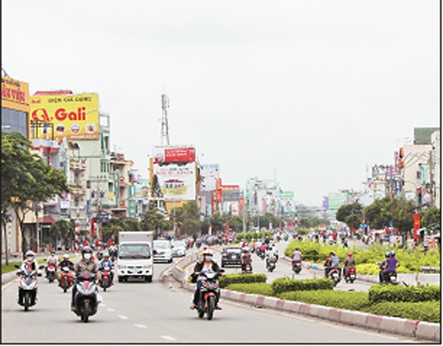 Một đoạn đường Quang Trung thuộc địa phận phường Đông Hưng Thuận, quận 12.