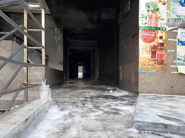 Hiện trường vụ cháy.