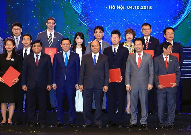 Thủ tướng Nguyễn Xuân Phúc và các đại biểu dự hội nghị. Ảnh: THỐNG NHẤT (TTXVN)