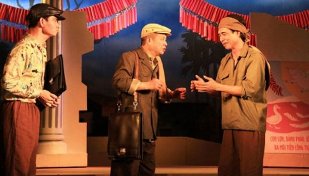 Một cảnh trong vở Bệnh sĩ.