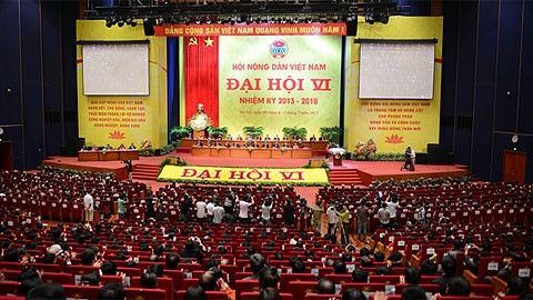 Ðại hội đại biểu toàn quốc Hội Nông dân Việt Nam lần thứ VI. (Ảnh: vov.vn)
