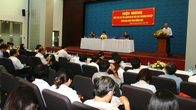 Quang cảnh buổi tiếp xúc cử tri tại KCN Biên Hòa I.