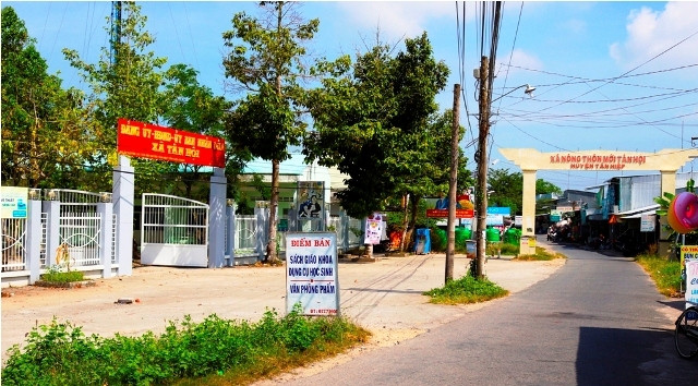 Xã nông thôn mới Tân Hội.