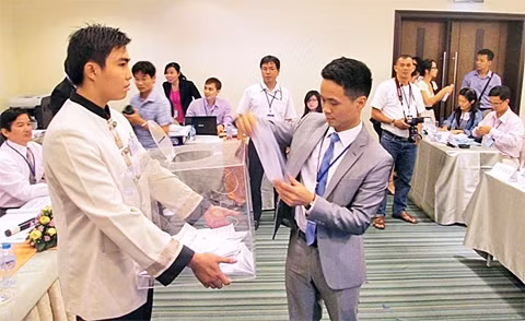 Tiến hành bỏ phiếu bầu HÐQT mới của đại học Hoa Sen.