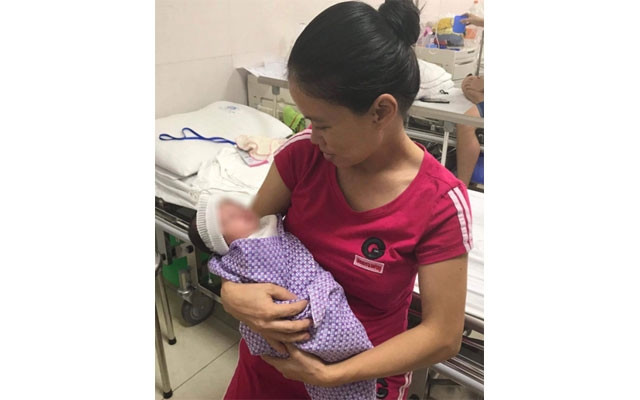 Sức khỏe cháu bé tiến triển tốt sau khi phẫu thuật.