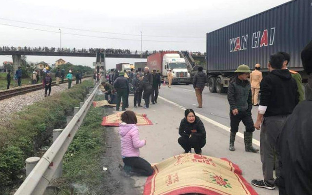 Hiện trường vụ tai nạn (Ảnh: Báo Giao thông).