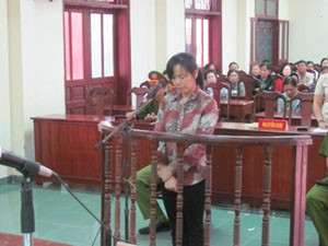 Bị cáo Nguyễn Thị Lan.
