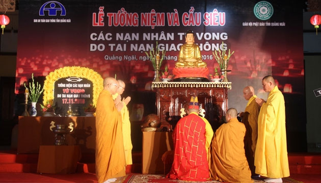 Quảng Ngãi tưởng niệm nạn nhân tử vong do tai nạn giao thông