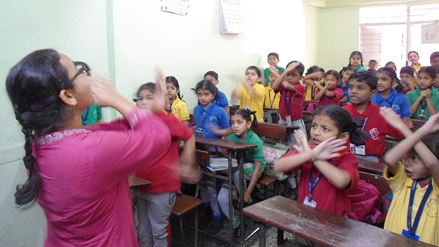 Giáo dục cách phòng, chống xâm hại trẻ em ở Ấn Độ. Ảnh: WORD PRESS