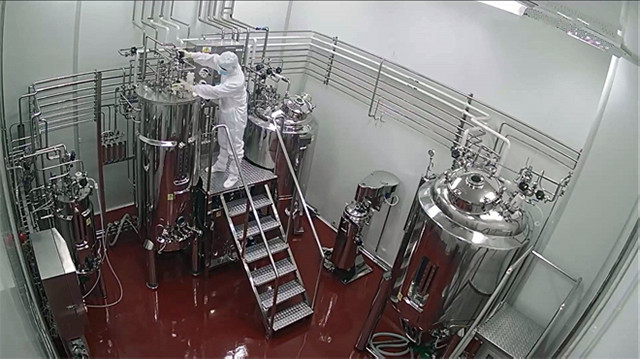 Phòng chứa các thiết bị sản xuất vắc-xin lở mồm long móng của Công ty RTD. Ảnh: CTV