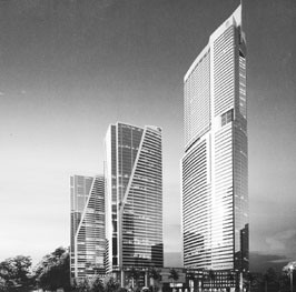 Mô hình Dự án Tổ hợp khách sạn năm sao
và căn hộ cao cấp Keangnam Lendmark
Hanoi Tower vừa được khởi công ngày 25-8
tại 