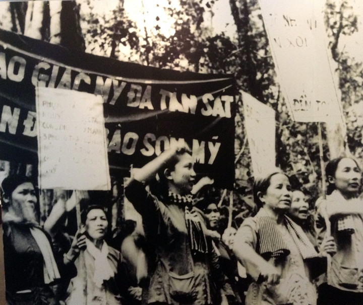 Biểu tình phản đối cuộc thảm sát Sơn Mỹ. Ảnh tư liệu 