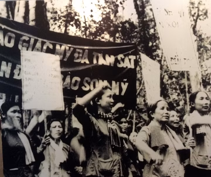 Biểu tình phản đối cuộc thảm sát Sơn Mỹ. Ảnh tư liệu 