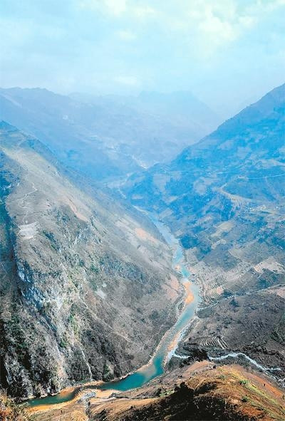 Sông Nho Quế ở địa đầu biên giới.