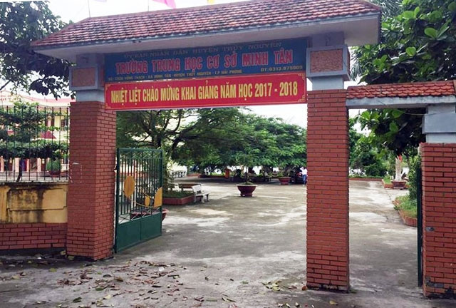 Kỷ luật cảnh cáo Hiệu trưởng Trường THCS Minh Tân (Hải Phòng)