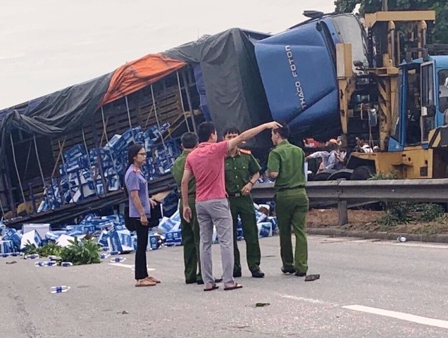 Hiện trường vụ tai nạn.