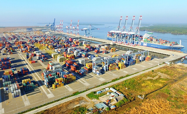 Cảng Cái Mép - Thị Vải (Bà Rịa - Vũng Tàu). Ảnh: TRỊNH BÌNH