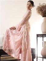 Áo dài Minh Khoa kết hợp phong cách cổ điển châu Âu, chất liệu bằng ren