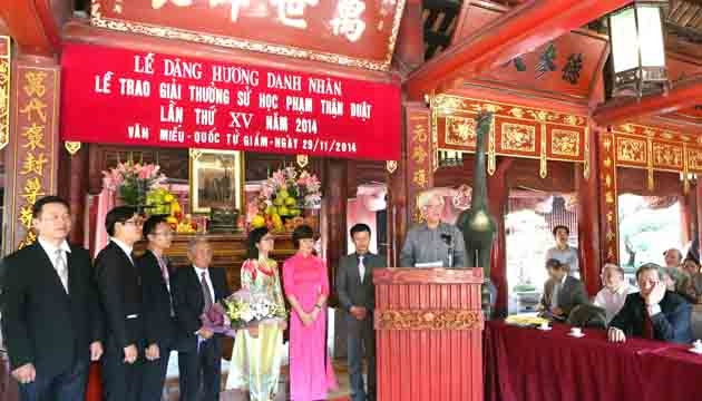 Trao Giải thưởng sử học Phạm Thận Duật lần thứ 15