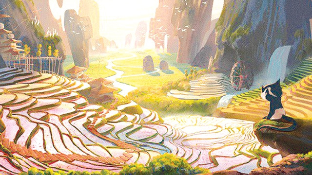 Cảnh trong phim hoạt hình Monta trong dải ngân hà kỳ cục.