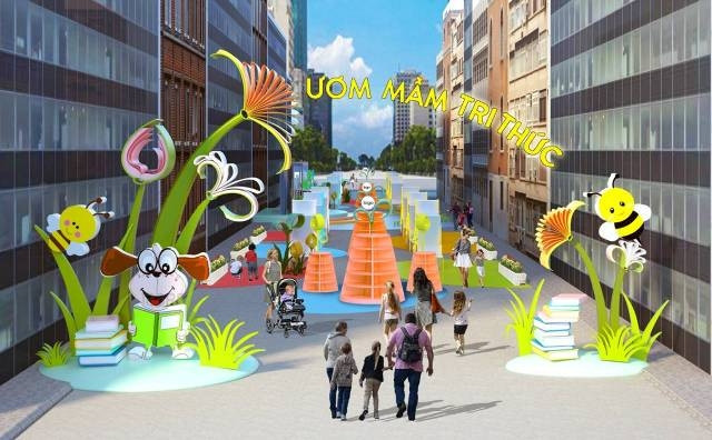 Lễ hội đường sách Tết Mậu Tuất 2018.