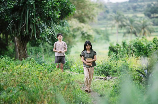 Một cảnh trong phim Tôi thấy hoa vàng trên cỏ xanh. 