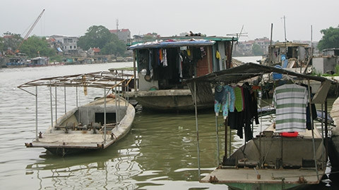 Làng nổi Nguyệt Đức.
